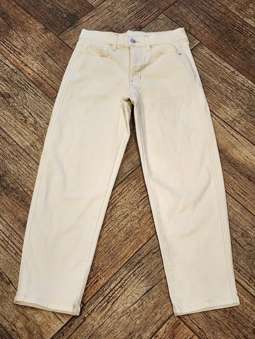 AYR Cream Jeans The Knockout Size 24